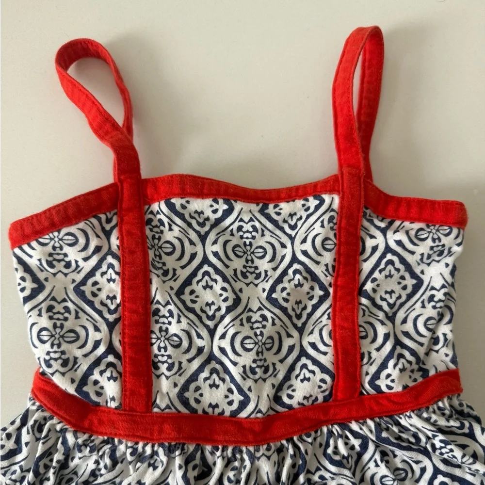 NAUTICA Red, White and Blue Tank Dress Size 4T